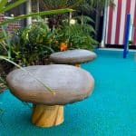 mushroom steppers in rubber wetpour